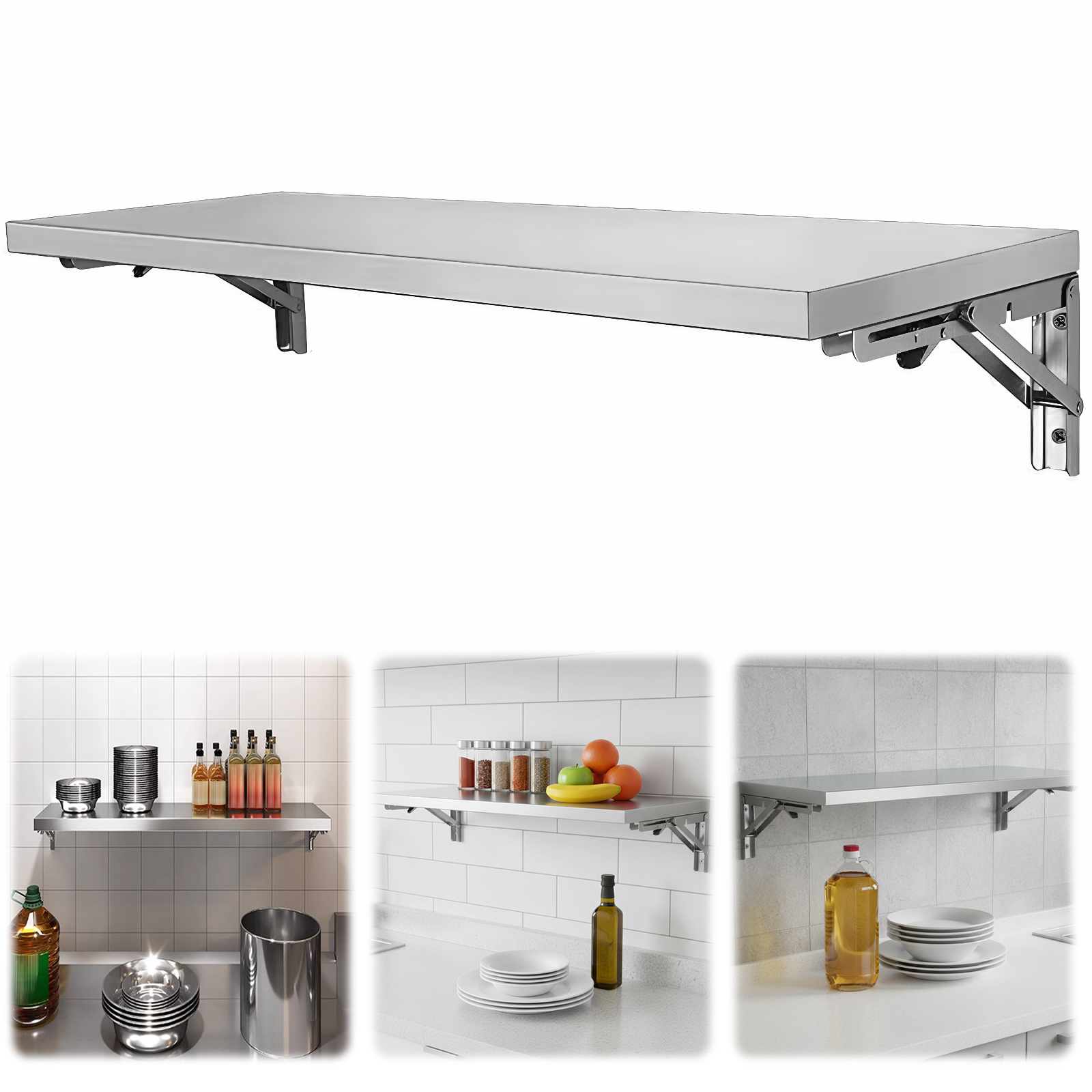 Commercial Kitchen Prep Table With Storage - Stainless Steel Folding Storage Rack Easy