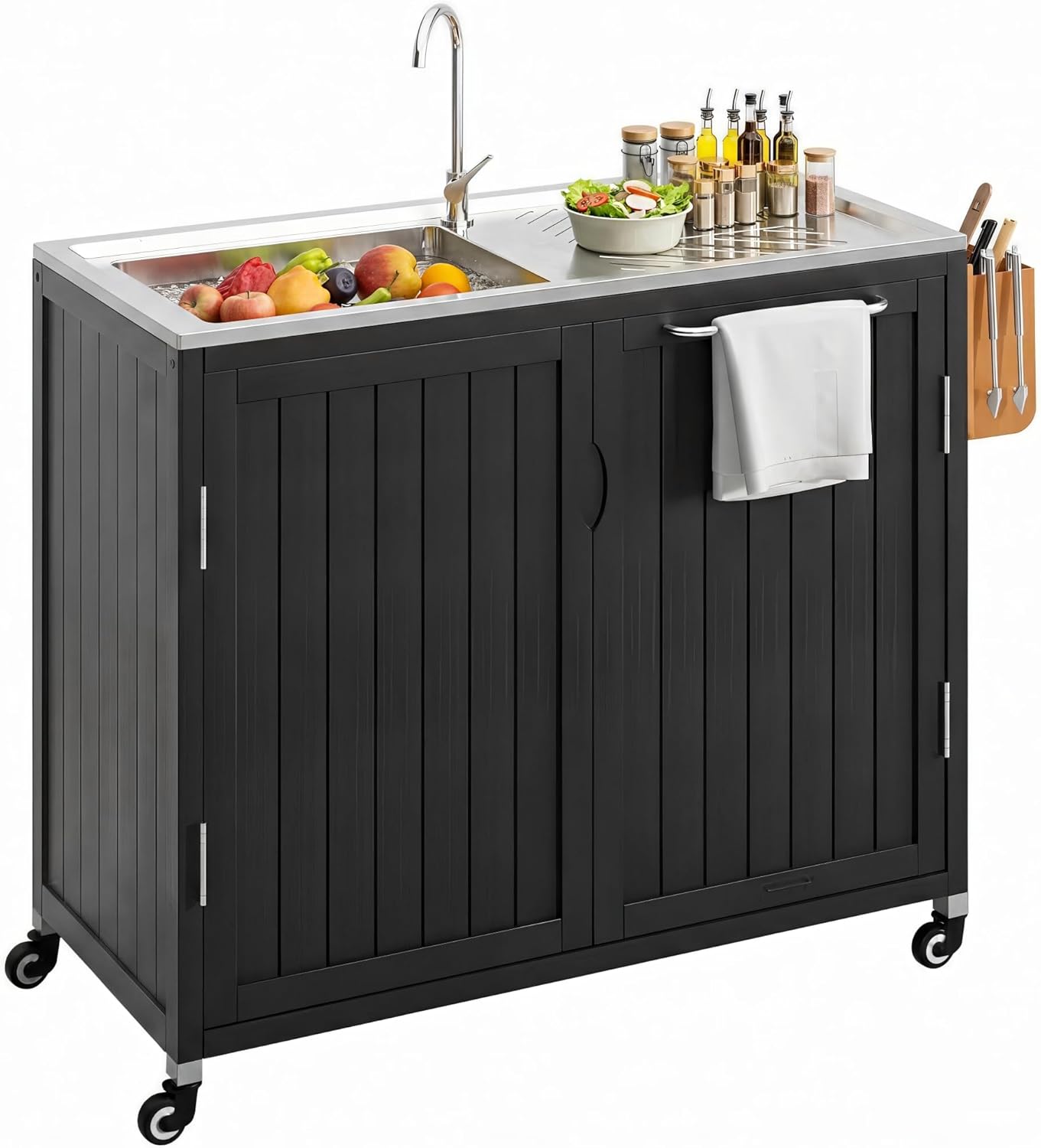 Commercial Kitchen Sink - Outdoor Kitchen Island with 304 Stainless