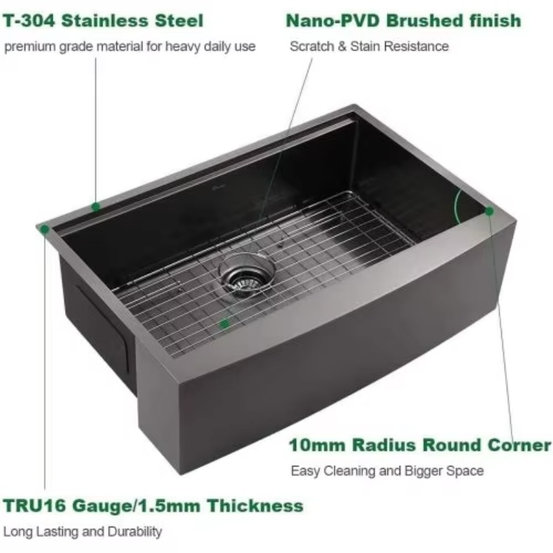 Commercial Kitchen Sink - ATV Heavy Duty Commercial 30x22 Inch