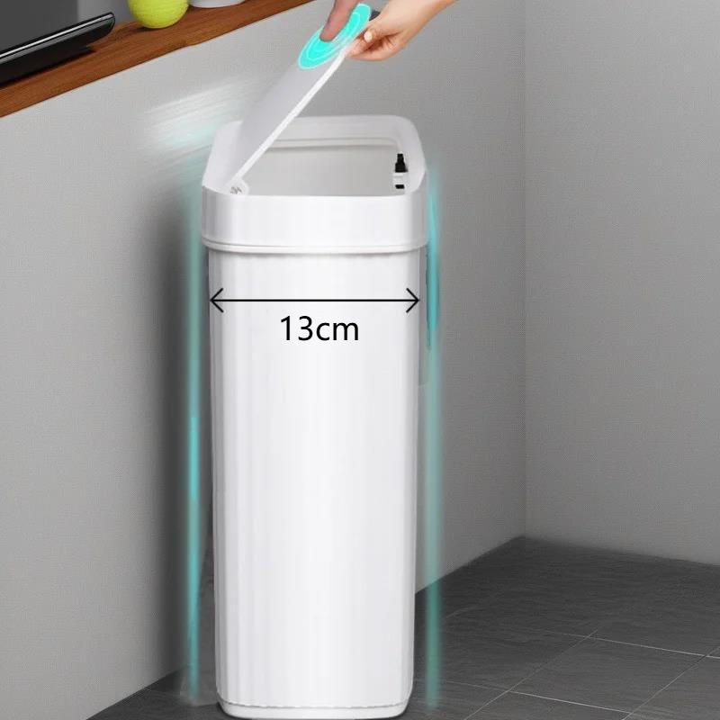 Slim Bathroom Trash Can 13cm N - Commercial Kitchen Trash Can avaliação e preço