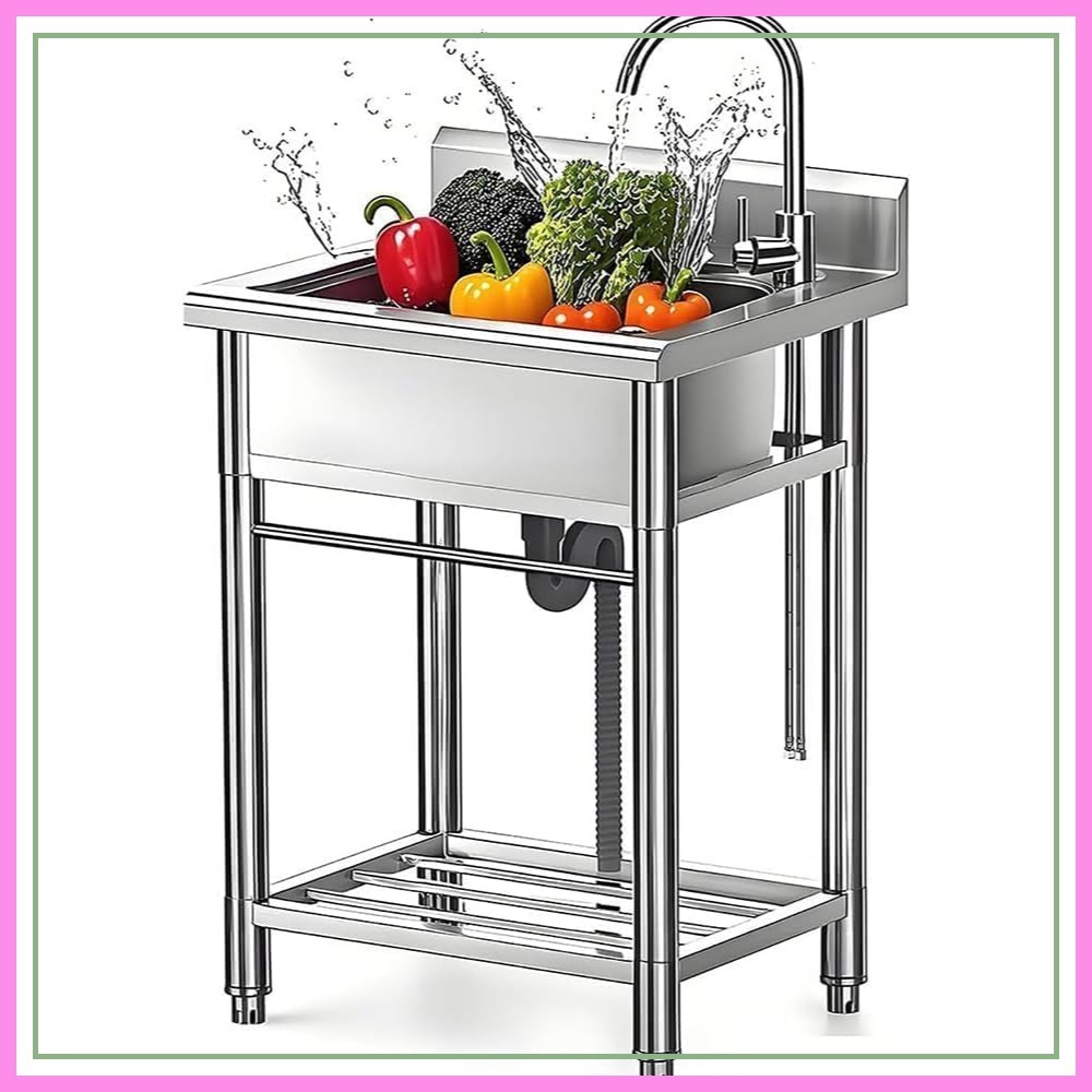 Stainless Steel Utility Sink w - Commercial Kitchen Sink avaliação e preço