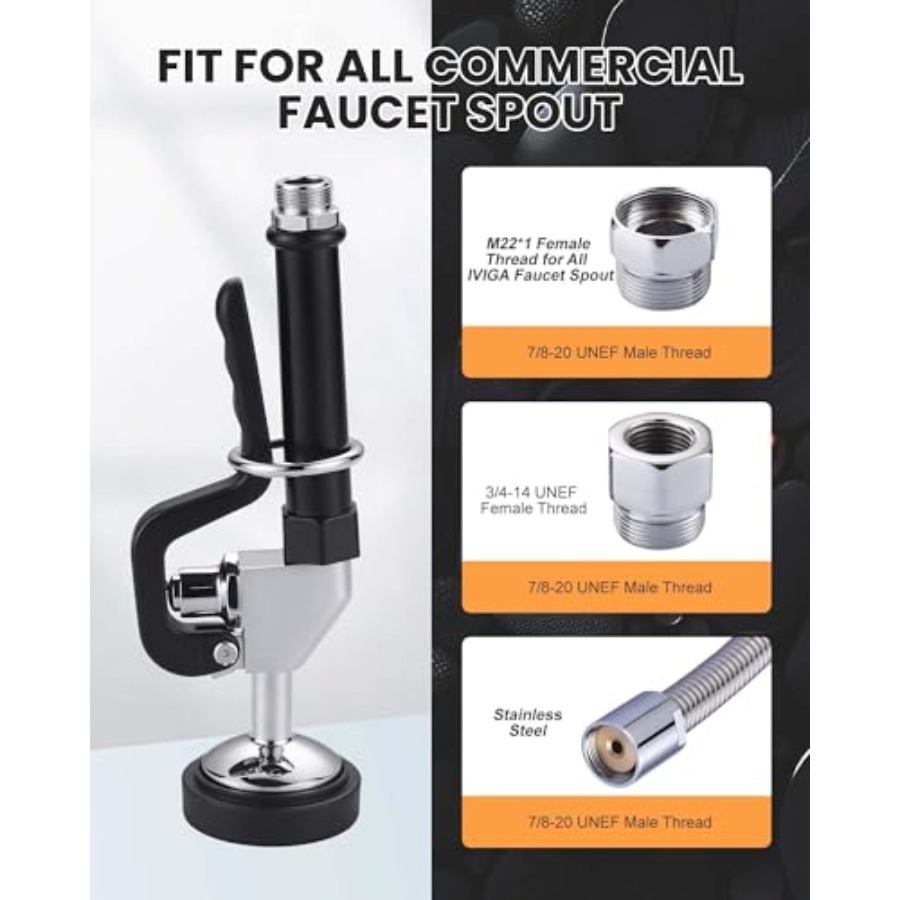 Commercial kitchen sink spraye - Commercial Kitchen Sink avaliação e preço