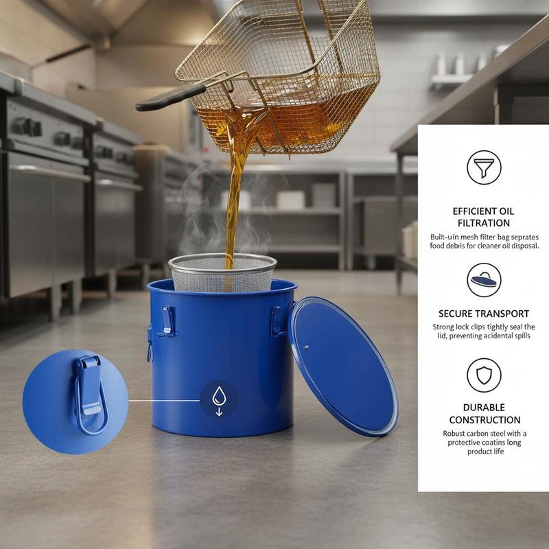 Carbon Steel Oil Disposal Cont - Commercial Kitchen Oil Disposal avaliação e preço