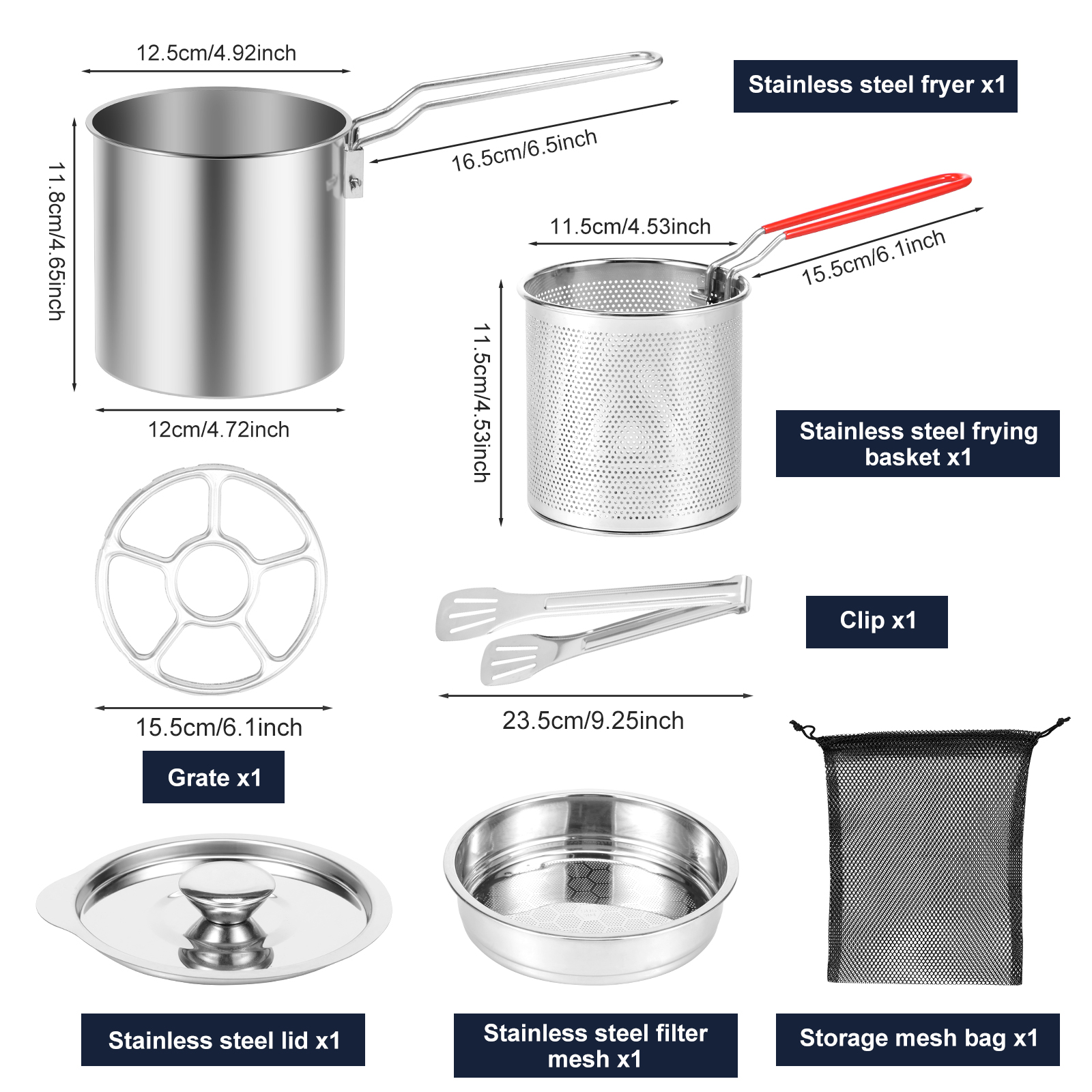Deep Fryer Pots Stainless Stee - Commercial Kitchen Appliances avaliação e preço