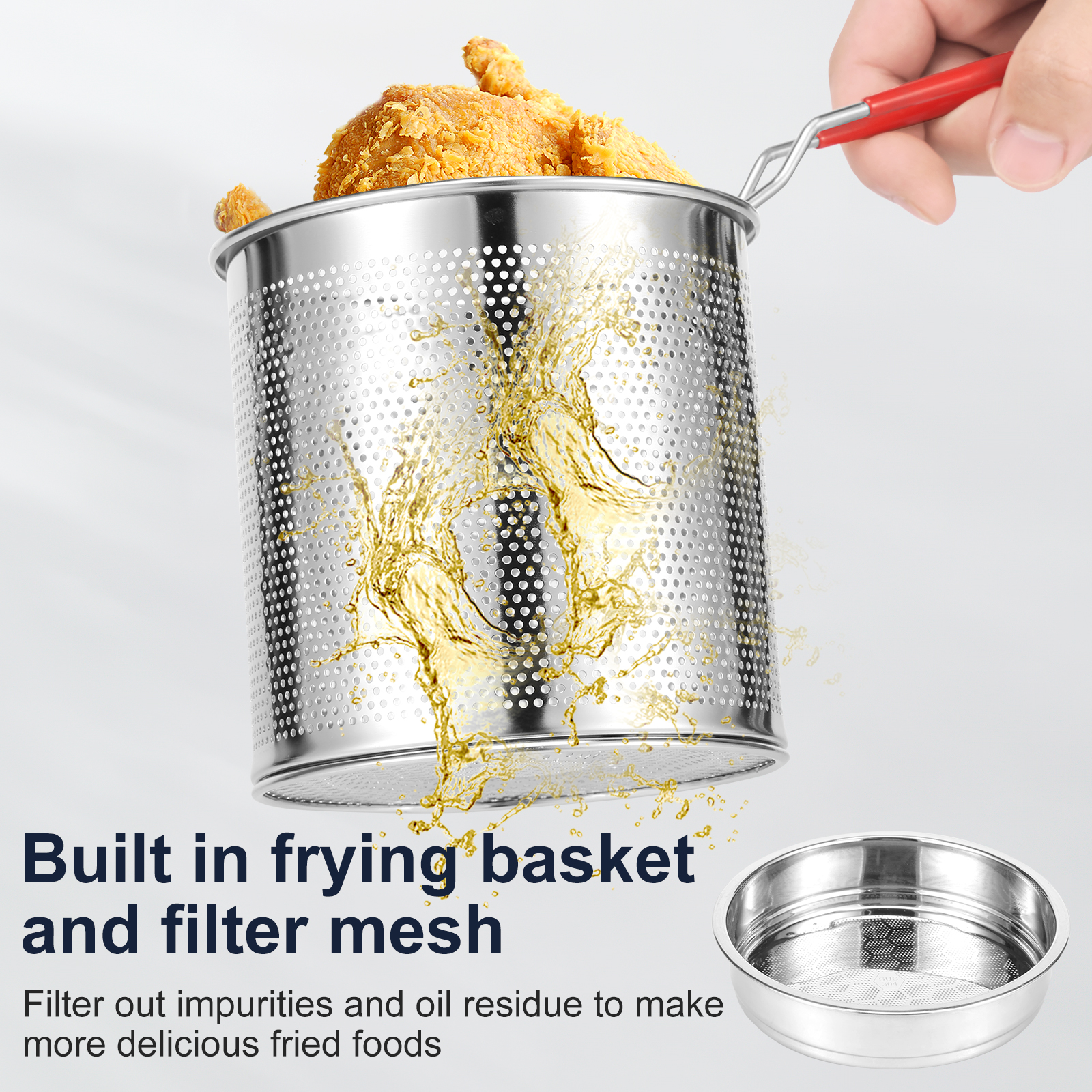 Deep Fryer Pots Stainless Stee - Commercial Kitchen Appliances avaliação e preço