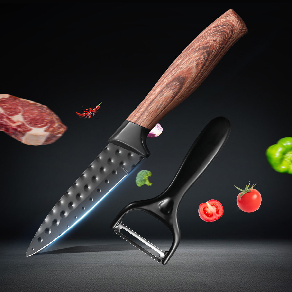 Stainless Steel Fruit Knife Pa - Commercial Kitchen Knife Set avaliação e preço