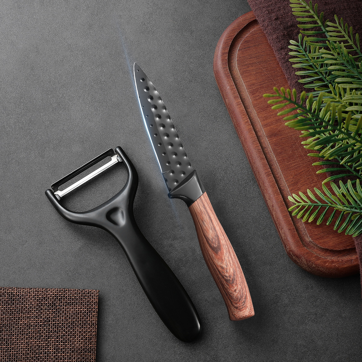 Stainless Steel Fruit Knife Pa - Commercial Kitchen Knife Set avaliação e preço