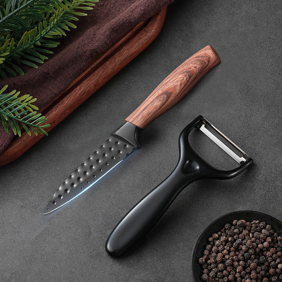 Stainless Steel Fruit Knife Pa - Commercial Kitchen Knife Set avaliação e preço