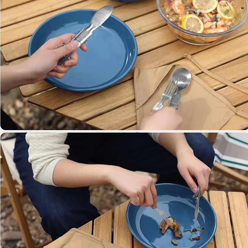 Camping Flatware Sets Stainles - Commercial Kitchen Knife Set avaliação e preço