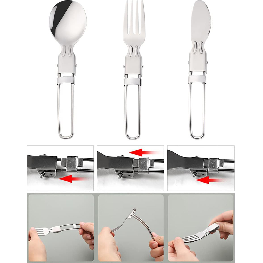 Camping Flatware Sets Stainles - Commercial Kitchen Knife Set avaliação e preço