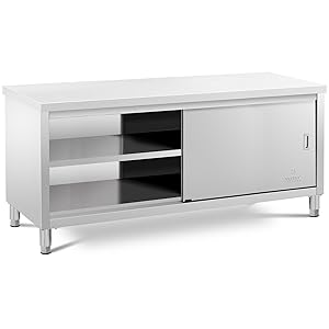 Stainless Steel Workbench Heav - Commercial Kitchen Prep Table With Storage avaliação e preço