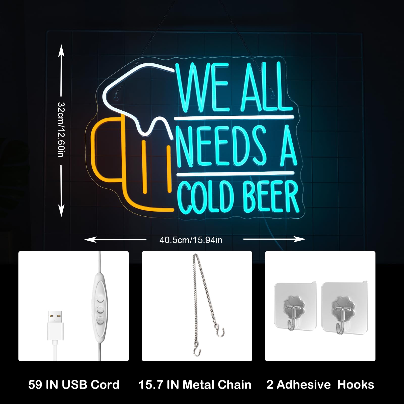 Beer Neon Sign LED Light Sign  - Commercial Kitchen Needs avaliação e preço