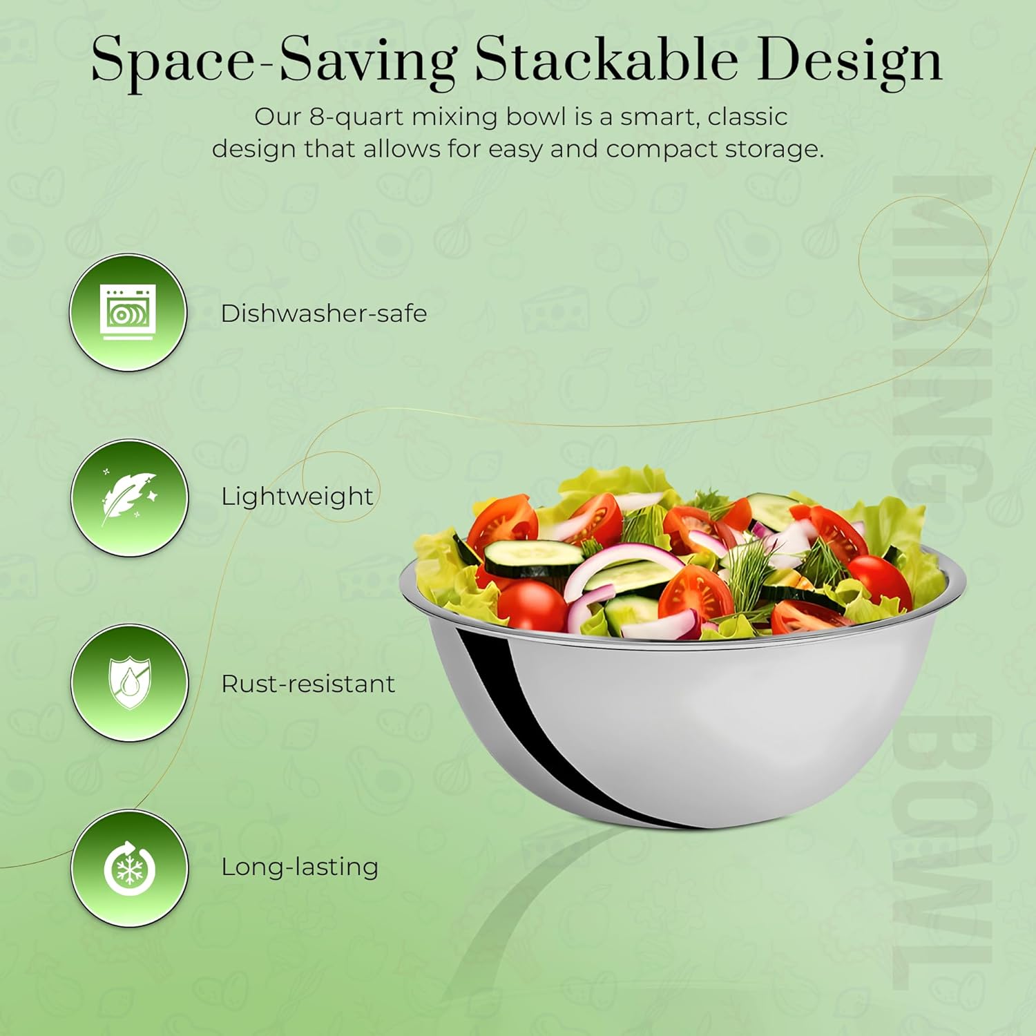 Stainless Steel Mixing Bowls 8 - Commercial Kitchen Set avaliação e preço