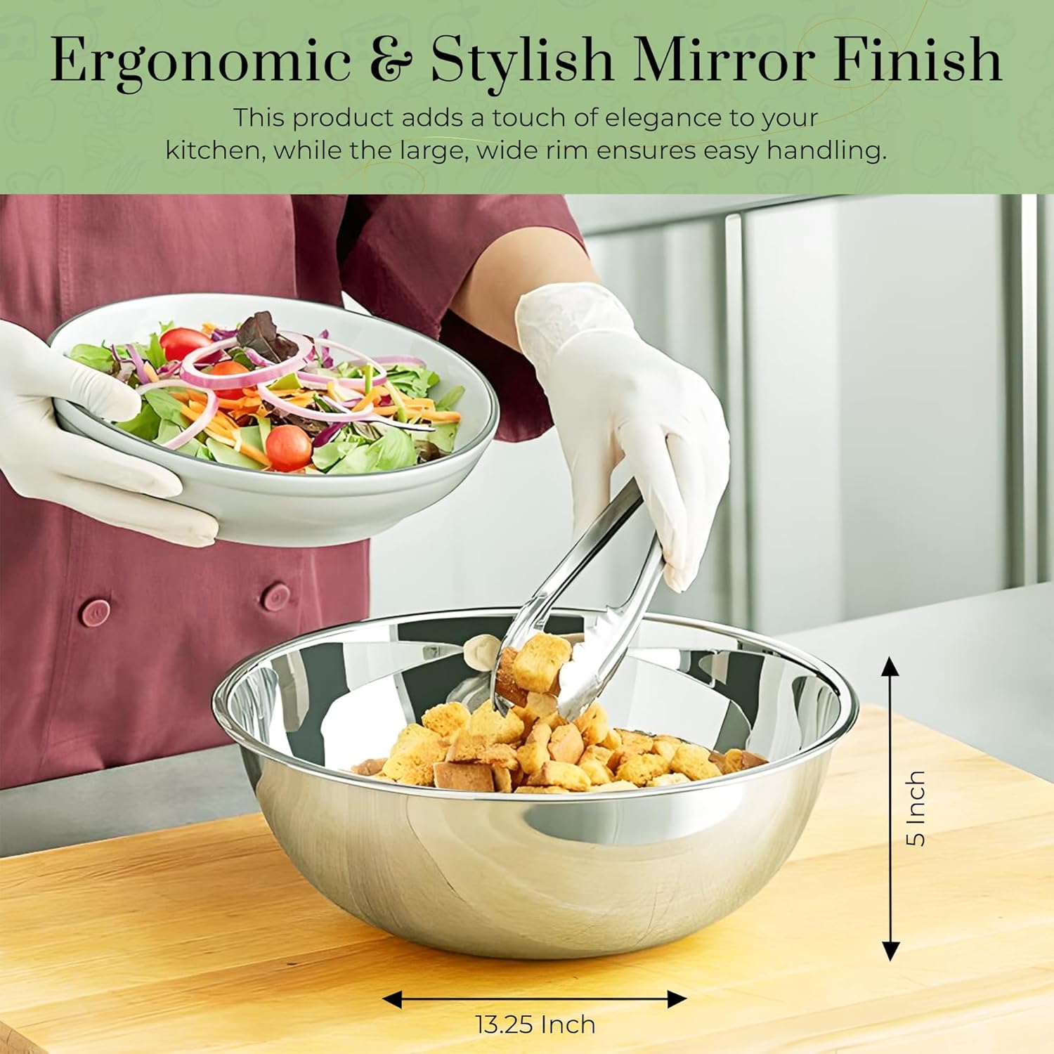 Stainless Steel Mixing Bowls 8 - Commercial Kitchen Set avaliação e preço