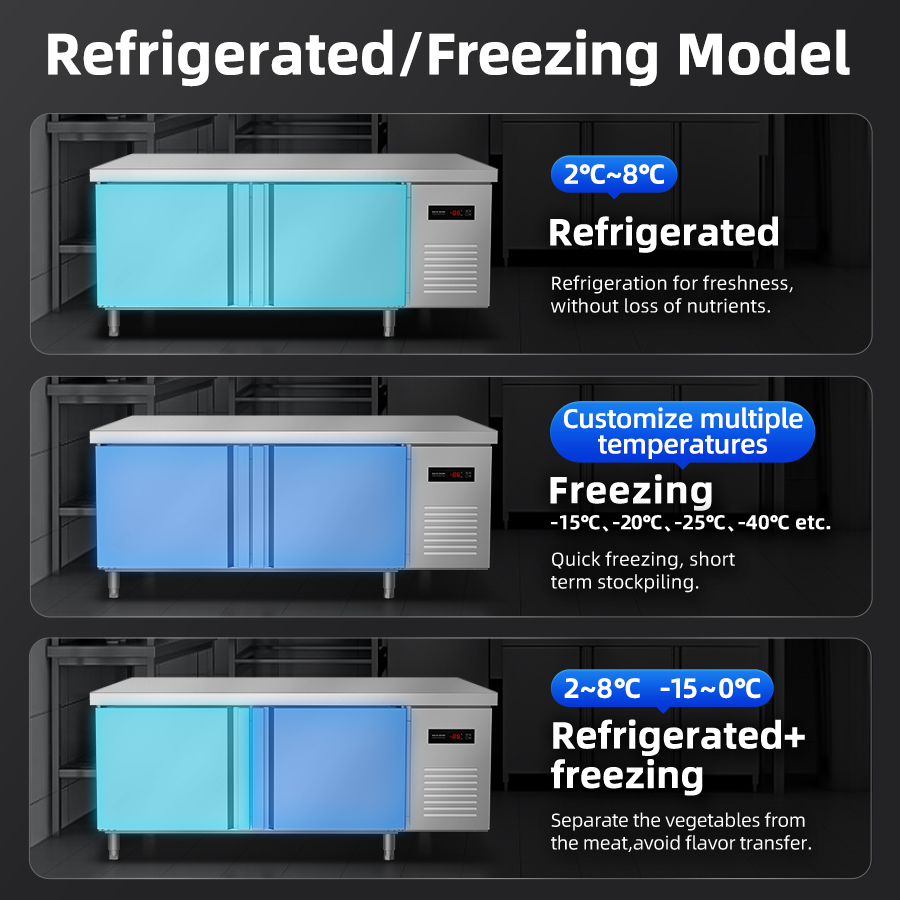 Refrigerator YINZHENG 1.5m Com - Commercial Kitchen Prep Table With Storage avaliação e preço