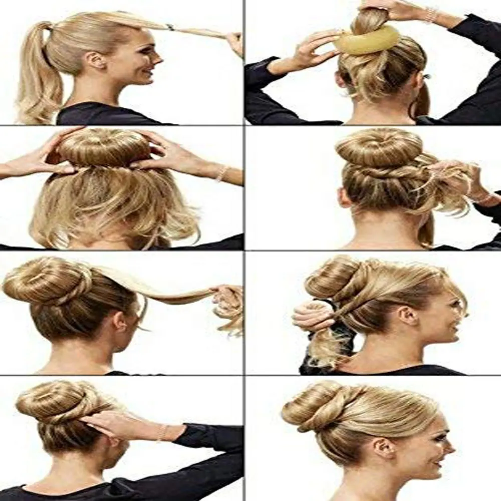 S/M/L Hair Bun Maker Elegant W - Donut Making Machine avaliação e preço