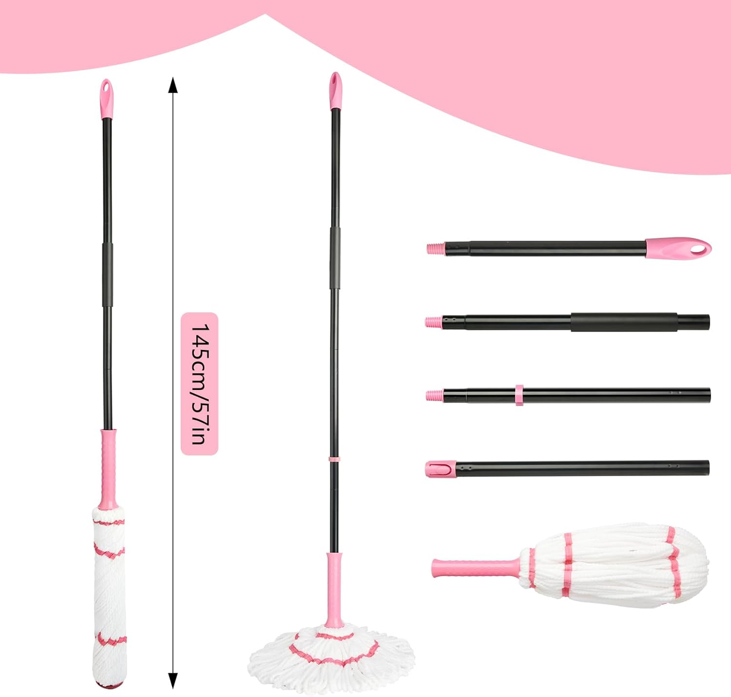 Self-Wringing Twist Mop for Fl - Commercial Kitchen Cleaning avaliação e preço