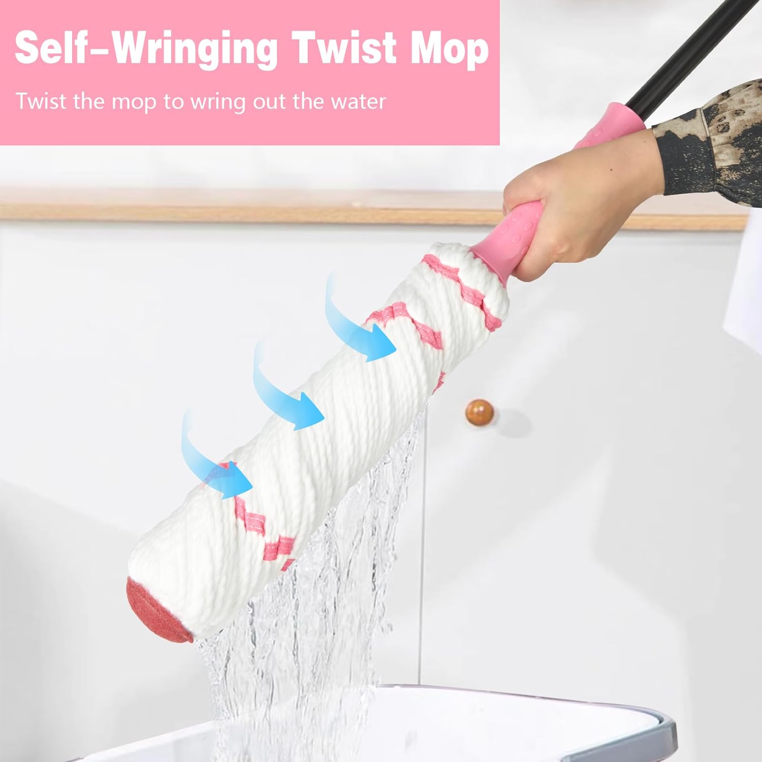Self-Wringing Twist Mop for Fl - Commercial Kitchen Cleaning avaliação e preço