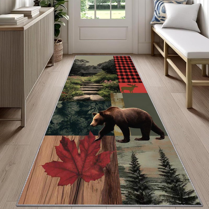 Vintage Deer Skin Runner Rug R - Commercial Kitchen Non Slip Flooring avaliação e preço