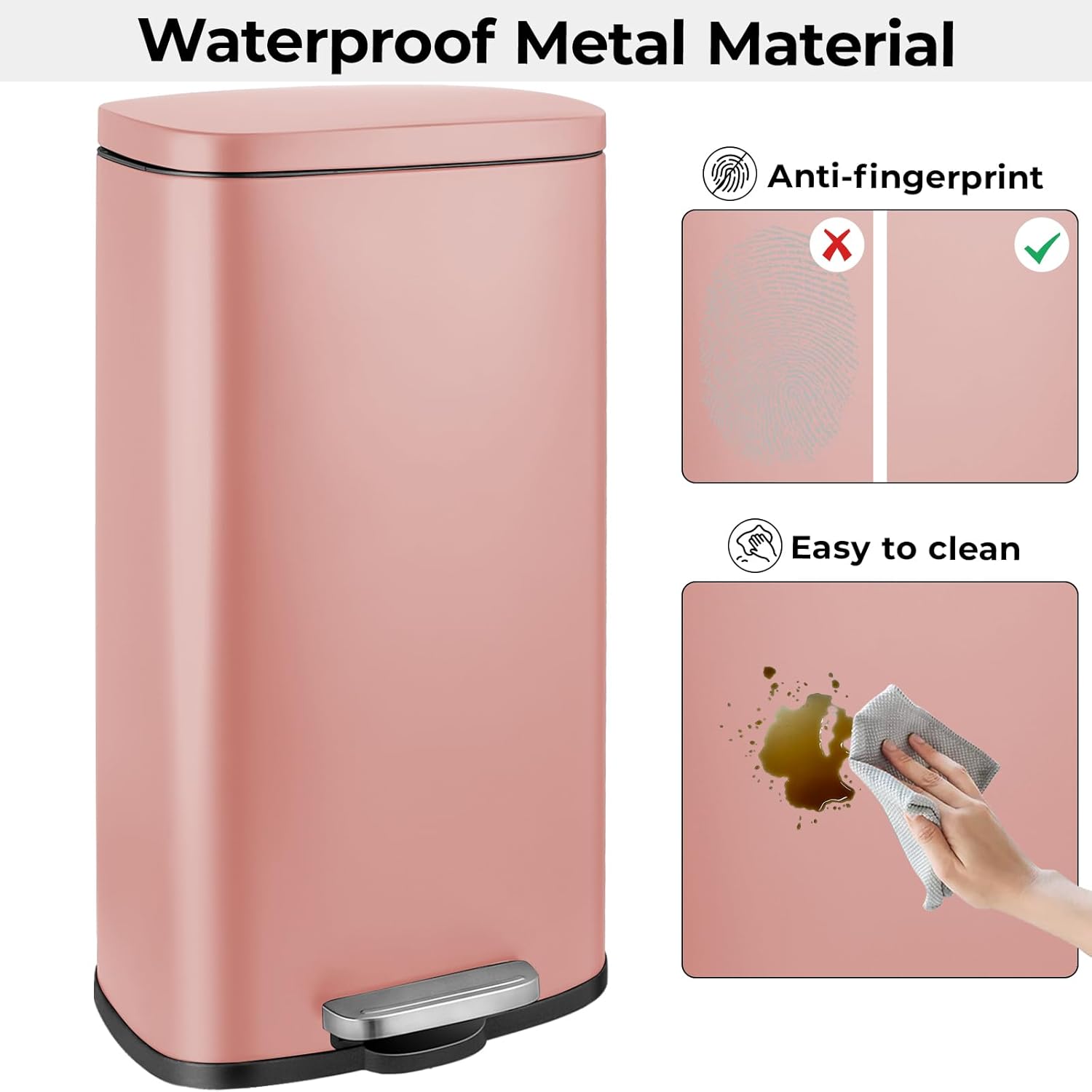 8Gal/30L Kitchen Trash Can,Ped - Commercial Kitchen Trash Can avaliação e preço