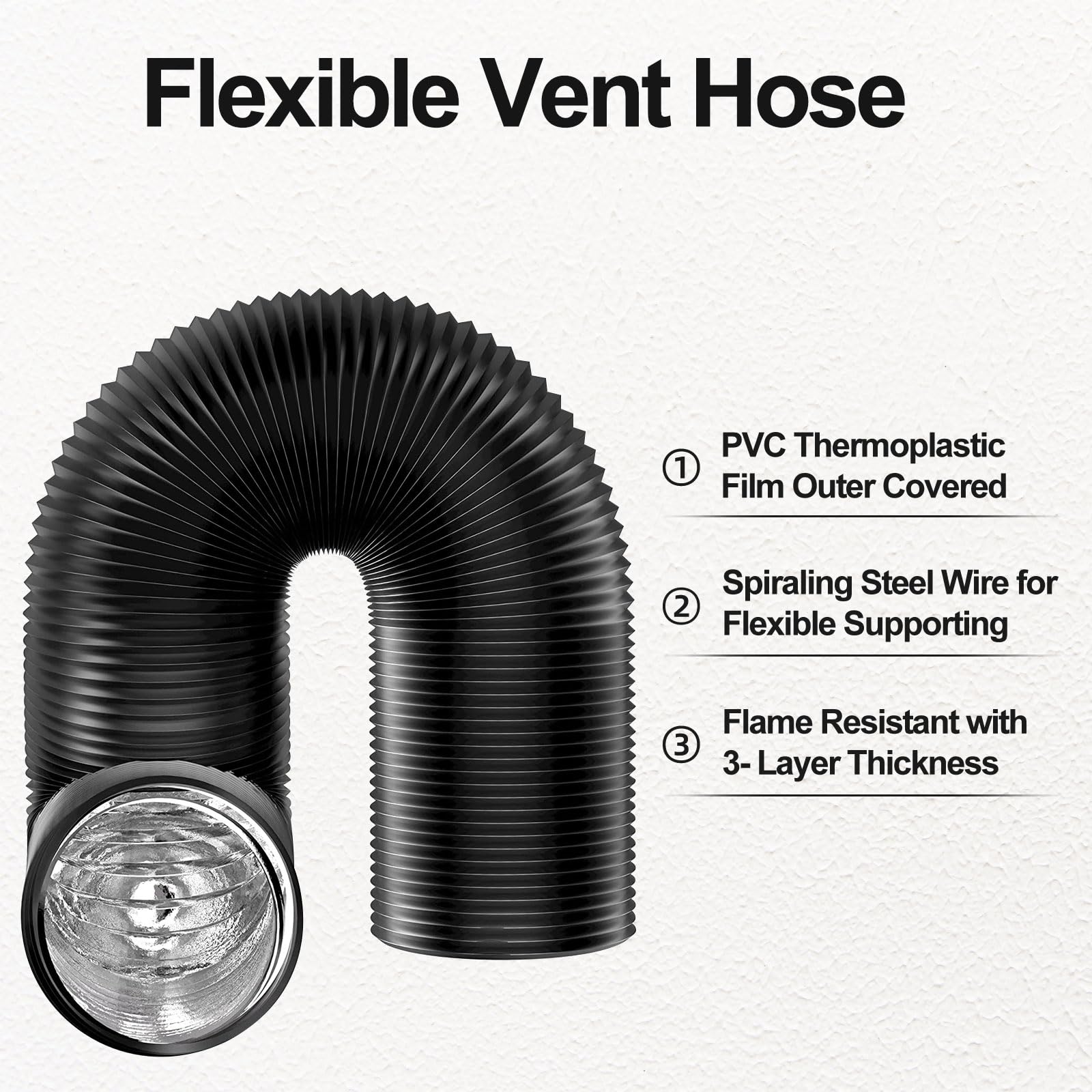 4 inch Dryer Vent Hose with 2  - Commercial Kitchen Ventilation avaliação e preço