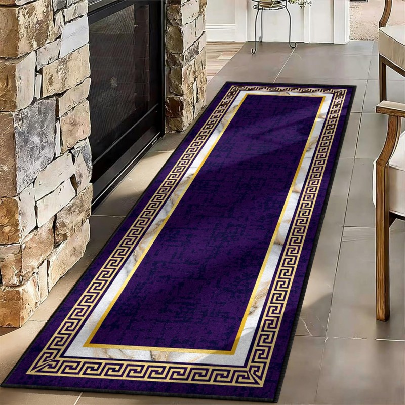Abstract Art Runner Rug Blue Y - Commercial Kitchen Non Slip Flooring avaliação e preço