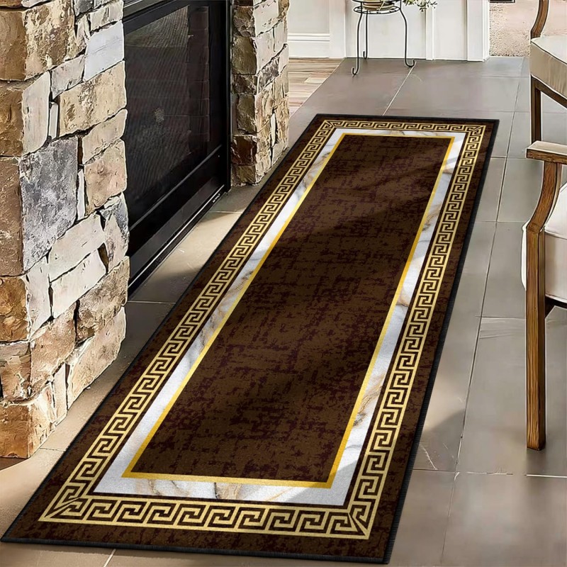 Abstract Art Runner Rug Blue Y - Commercial Kitchen Non Slip Flooring avaliação e preço