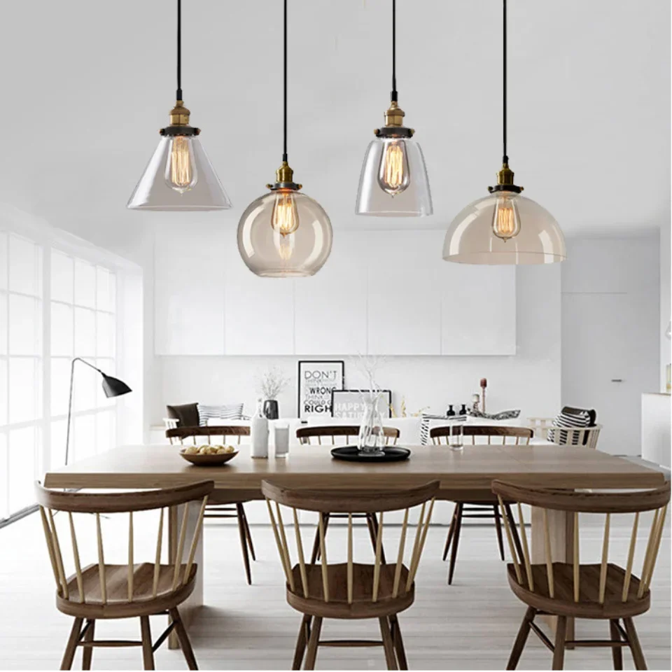 Nordic Retro Style Glass Penda - Commercial Kitchen Light avaliação e preço