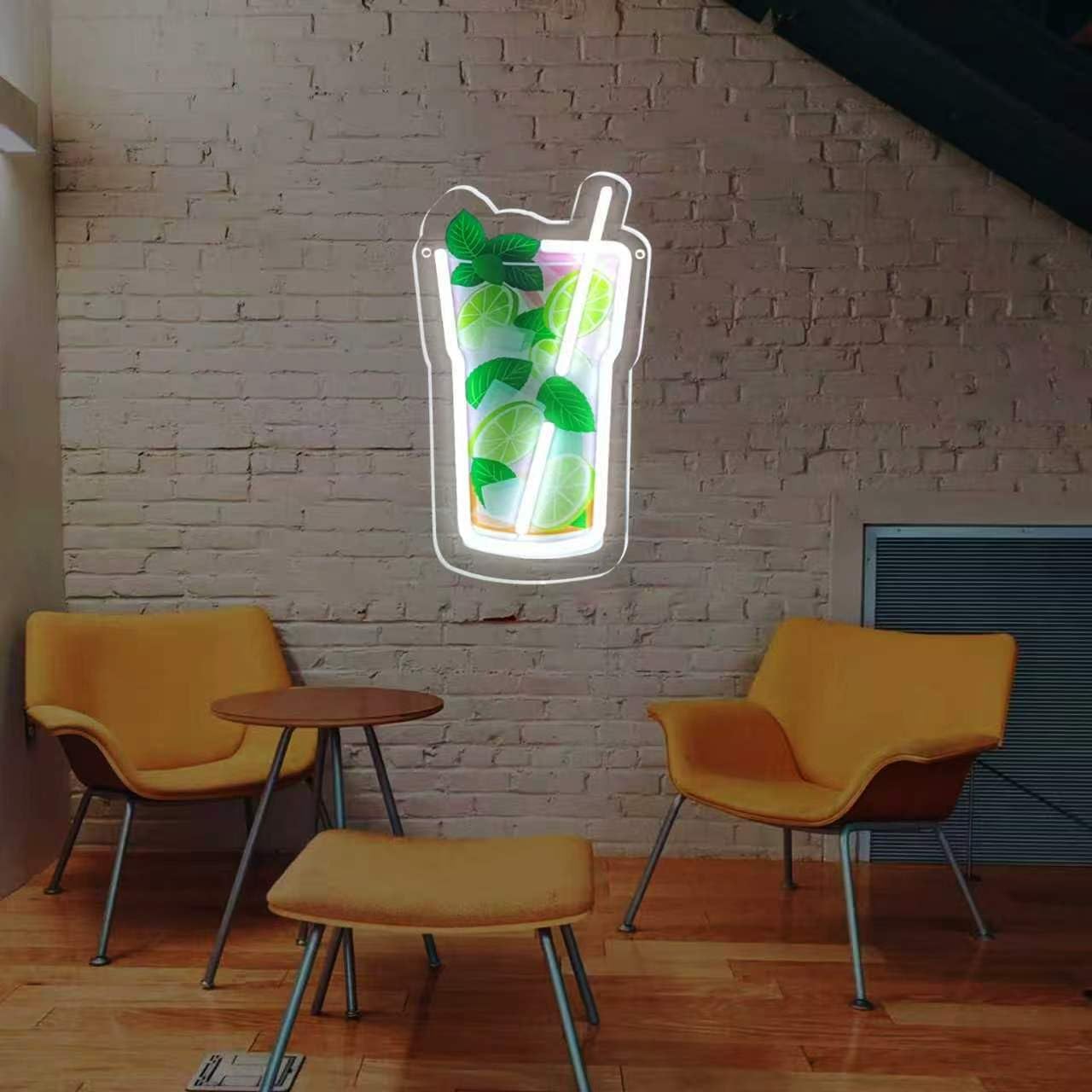 Mojito Cocktail Neon Sign Summ - Commercial Kitchen Light avaliação e preço