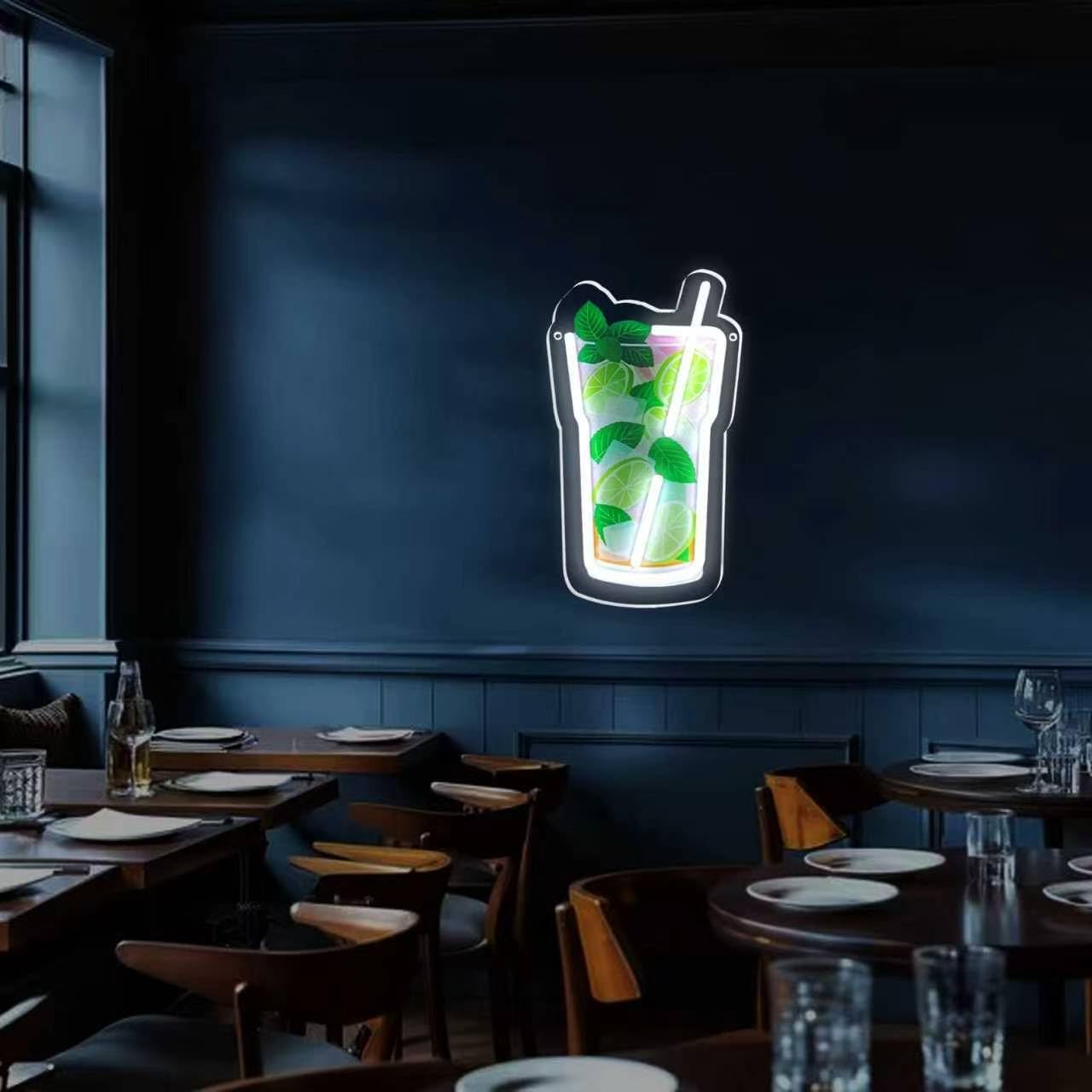 Mojito Cocktail Neon Sign Summ - Commercial Kitchen Light avaliação e preço