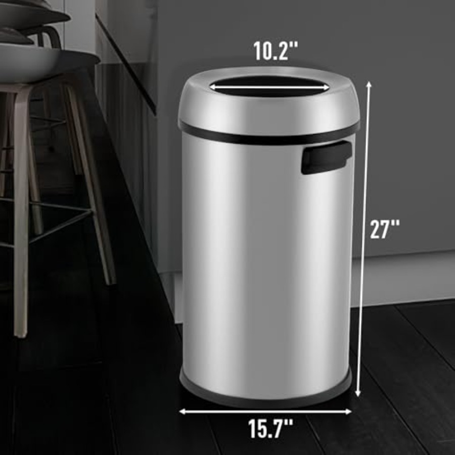 65L/17 Gallon Open Top Trash C - Commercial Kitchen Trash Can avaliação e preço