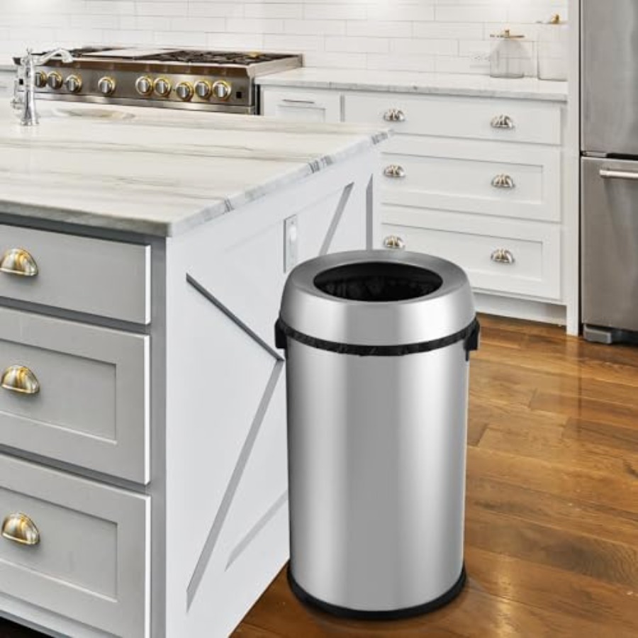 65L/17 Gallon Open Top Trash C - Commercial Kitchen Trash Can avaliação e preço