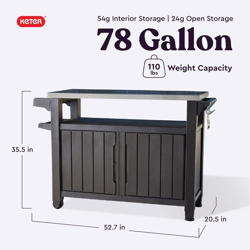 Outdoor Rolling Table Cart for - Commercial Kitchen Prep Table With Storage avaliação e preço