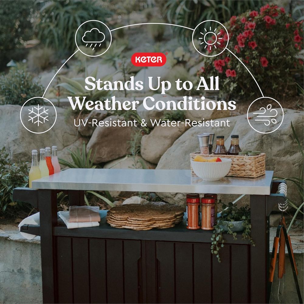 Outdoor Rolling Table Cart for - Commercial Kitchen Prep Table With Storage avaliação e preço