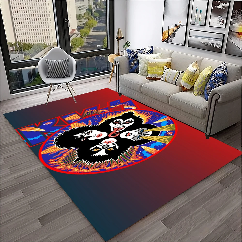 Retro KISS Rock Band Carpet Ru - Commercial Kitchen Non Slip Flooring avaliação e preço