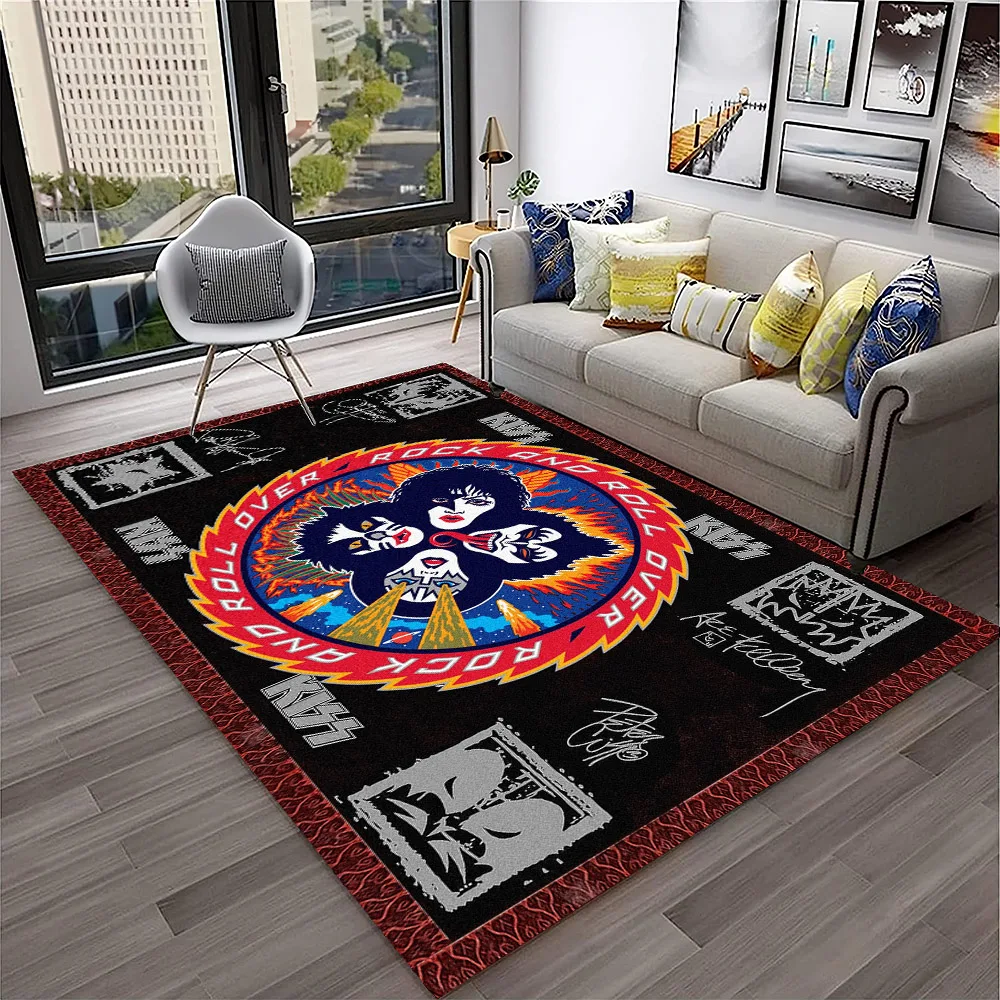Retro KISS Rock Band Carpet Ru - Commercial Kitchen Non Slip Flooring avaliação e preço