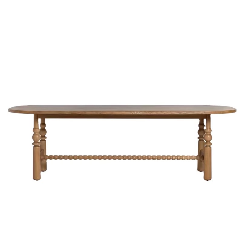 Nordic Vintage Oak Dining Tabl - Commercial Kitchen Set avaliação e preço