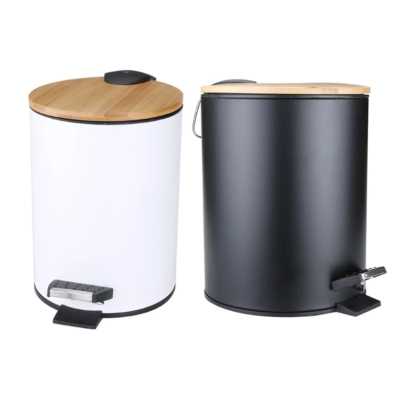 3/5L Wooden Flip Step Trash Ca - Commercial Kitchen Trash Can avaliação e preço
