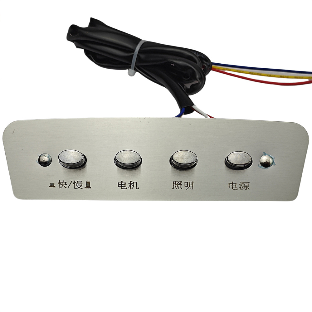 1pc 4-key Push Button Switch C - Commercial Kitchen Exhaust Hood avaliação e preço