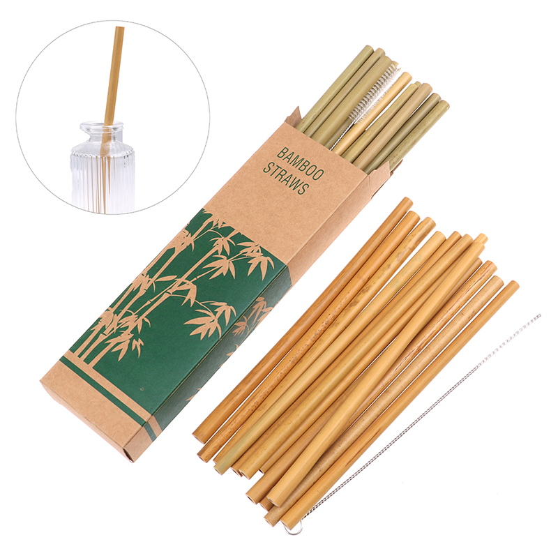 [H]1pcs Bamboo Drinking Straws - Commercial Kitchen Cleaning avaliação e preço