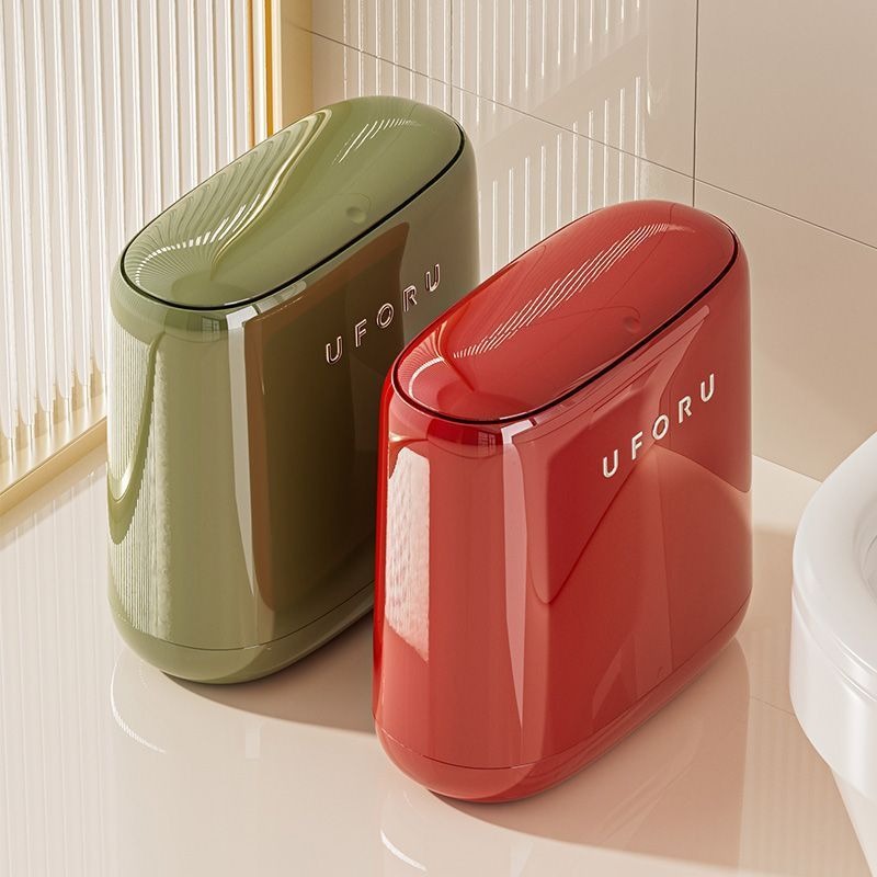 Bathroom Narrow Trash Can Plas - Commercial Kitchen Trash Can avaliação e preço
