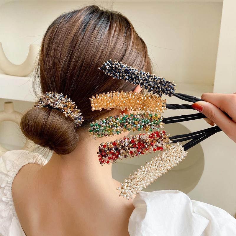 1pc Women Easy Hair Bun Maker  - Donut Making Machine avaliação e preço