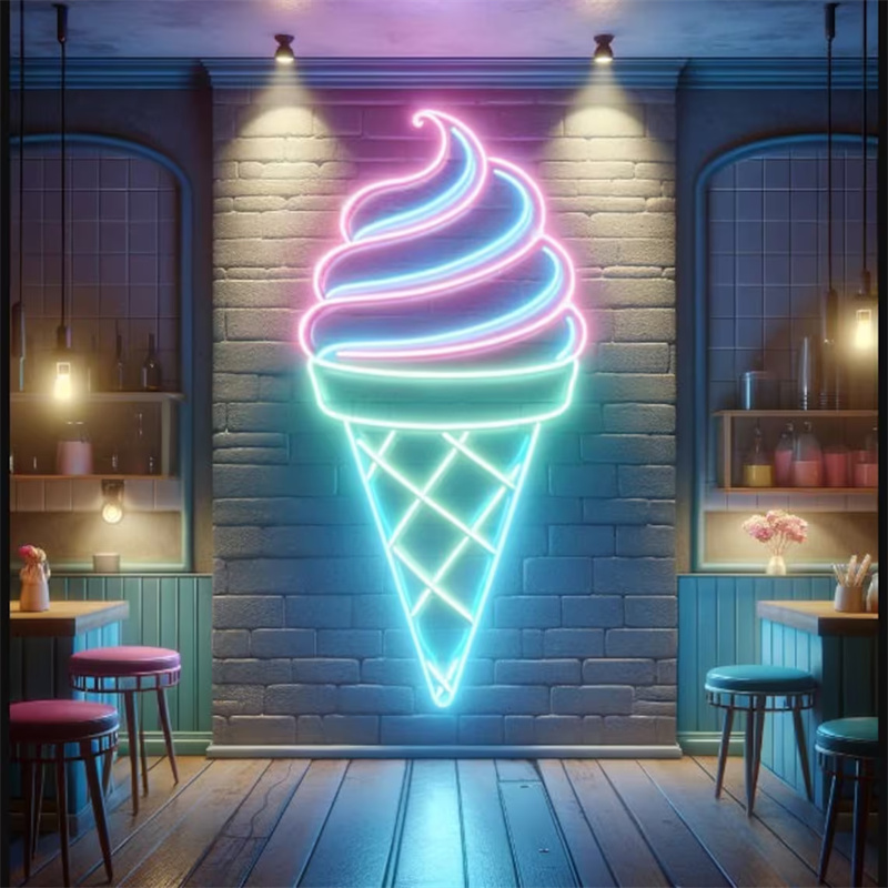 Ice Cream LED Neon Light | Wal - Commercial Kitchen Light avaliação e preço