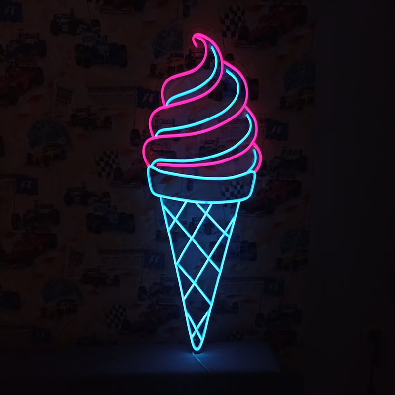 Ice Cream LED Neon Light | Wal - Commercial Kitchen Light avaliação e preço