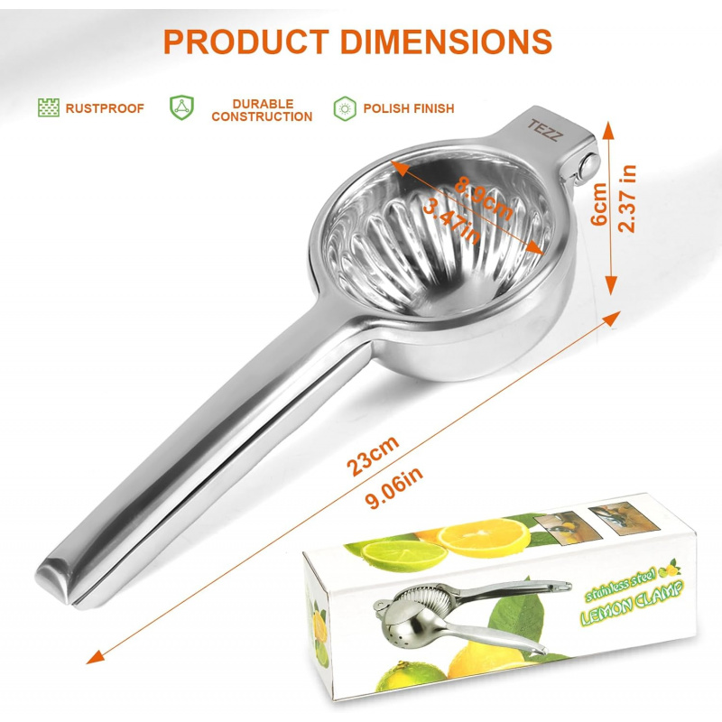 TAZZ Upgraded Commercial Lemon - Commercial Kitchen Juicer avaliação e preço