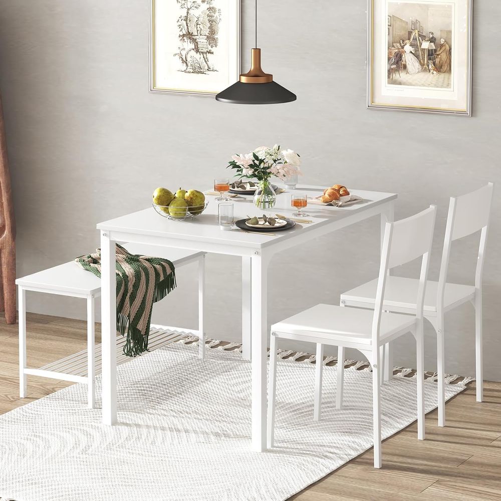 4 Pieces Dining Table Set, 43. - Commercial Kitchen Set avaliação e preço