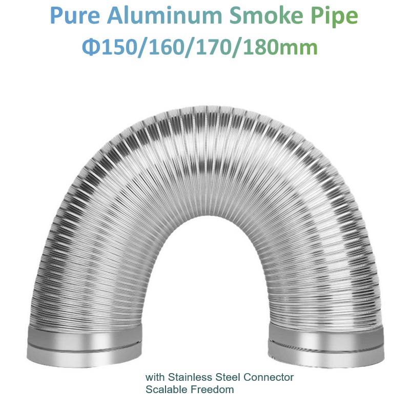 Φ90-180mm Pure Aluminum Smoke  - Commercial Kitchen Ventilation avaliação e preço