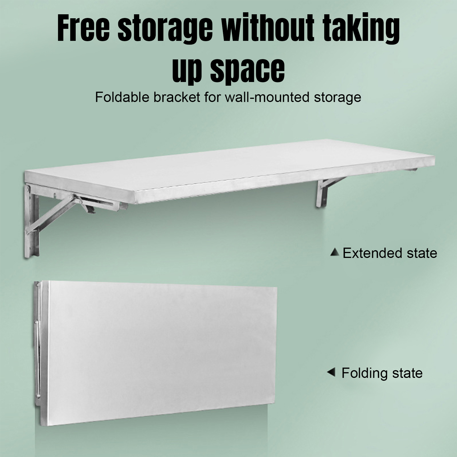 Stainless Steel Folding Storag - Commercial Kitchen Prep Table With Storage avaliação e preço