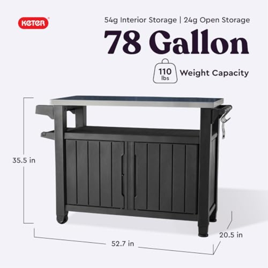 Unity XL Portable Outdoor Tabl - Commercial Kitchen Prep Table With Storage avaliação e preço