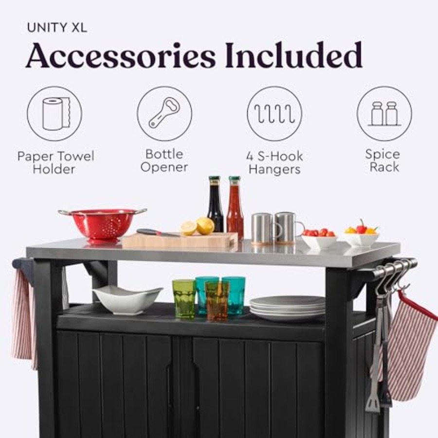 Unity XL Portable Outdoor Tabl - Commercial Kitchen Prep Table With Storage avaliação e preço
